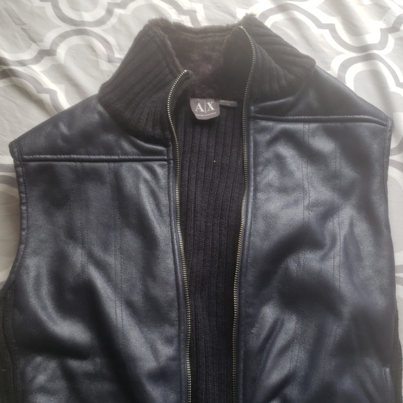 Vintage A/X Armani Exchange faux fur vest - Picture 3 of 8